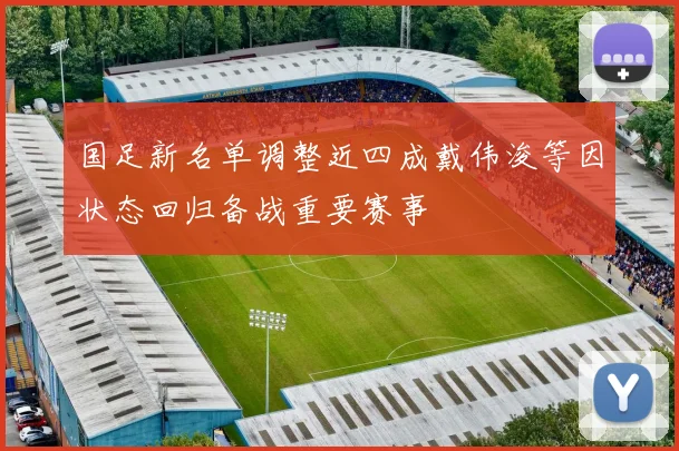国足新名单调整近四成戴伟浚等因状态回归备战重要赛事